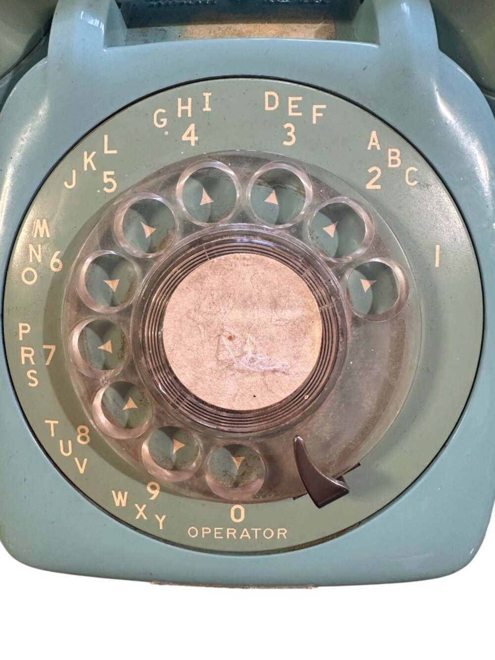 Vintage 1973 Aqua Blue Rotary Dial Telephone By GTE General Telephone Co. Of Cal - Picture 4 of 10